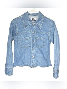 Express bleus vintage 90s denim jean jacket button up women’s M